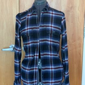 American Eagle Flannel Button-Up Shirt